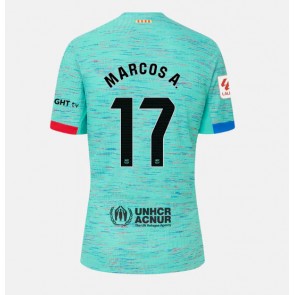 Lacne Ženy Futbalové dres Barcelona Marcos Alonso #17 2023-24 Krátky Rukáv - Tretina